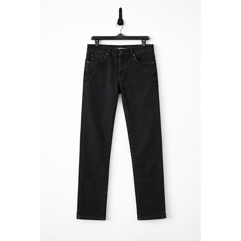 Levi's 502 Black Jeans 29x31 Tapered‎ Fit Stretch Denim Modern Men's